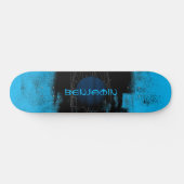 Skateboard Électrique Turquoise Grunge Urbain Jupiter (Horz)