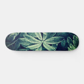 Skateboard Élégance florale : Planche à roulettes Plantes con (Horz)