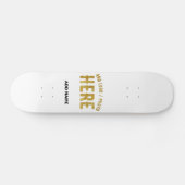 SKATEBOARD ÉLÉGANT BLANC PERSONNALISABLE MODERNE DE MARQUE VÉ (Horz)