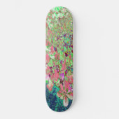 Skateboard Élégant Corail et Chartreuse Limelight Hydrangea (Recto)