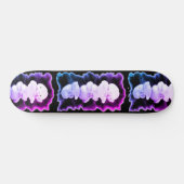 Skateboard Elégant flores d'aquarelle rose pourpre Orchidées (Horz)