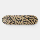 Skateboard Elegant Gold Glitter Black Leopard (Horz)