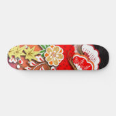 Skateboard Élégant Kimono d'automne japonais (Horz)