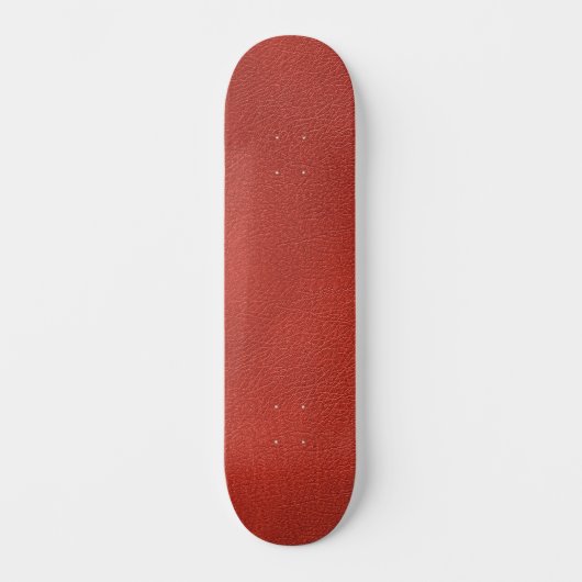 Skateboard Elégant Modèle Brown rouge cuir (Recto)