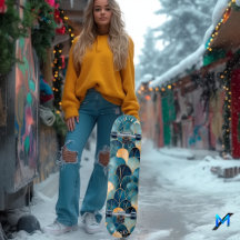 Élégant Motif de ventilateur Abstrait en bleu cont