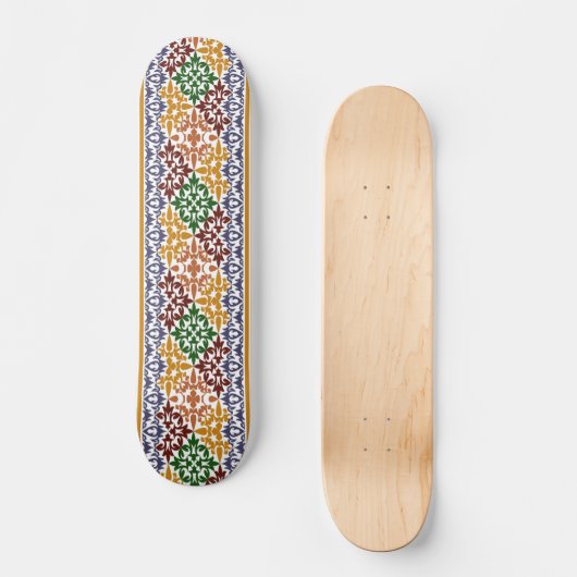Skateboard élégant motif ethnique (Recto)