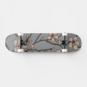 Skateboard Élégant Motif Fleur rose Douce Fleur Fleur de Ceri (Horz)