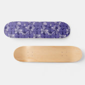 Skateboard Élégant Motif pourpre (Horz)