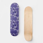 Skateboard Élégant Motif pourpre (Recto)