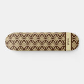 Skateboard Elégant Or et Brown Star Anise (Horz)