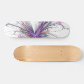 Skateboard Élégant papillon fractal (Horz)