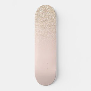 Skateboard Elégant Rose d'or fille  rose Parties scintillant 