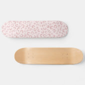 Skateboard Élégant Rose Parties scintillant d'or Leopard Post (Horz)