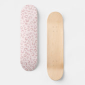 Skateboard Élégant Rose Parties scintillant d'or Leopard Post (Recto)
