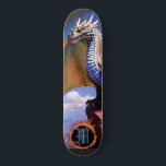 Skateboard *~* Élément AP88 Dragon Élémentaire Fierce Sky Clo<br><div class="desc">(Code de recherche AP88 pour trouver des articles similaires ) Transfert facile vers d'autres produits Zazzle. DRAGON Élément Élémentaire avec ANNEAU de FEU / FLAMES / FLAME et MONOGRAMME INITIAL pour votre nom - Conserver ou modifier ou supprimer le texte. Cette Fierce Popular skateboard de tendance chinoise style personnalisé pro...</div>
