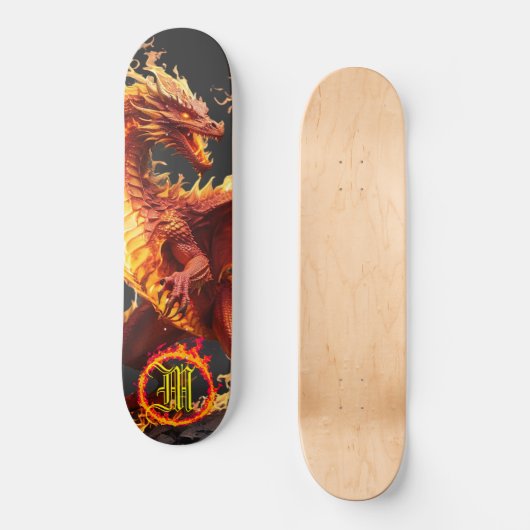 Skateboard *~* Élément AP88 Feu de dragon élémentaire incendi (Recto)