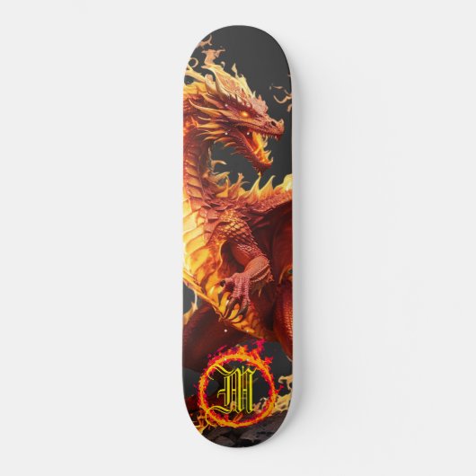 Skateboard *~* Élément AP88 Feu de dragon élémentaire incendi (Recto)