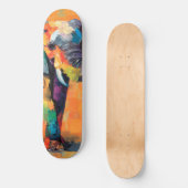 Skateboard Eléphant arc-en-ciel Abstrait (Recto)