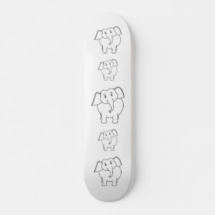 Skateboard Eléphant blanc.