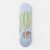 Skateboard Éléphant mignon montant l'augmentation chaude de (Recto)