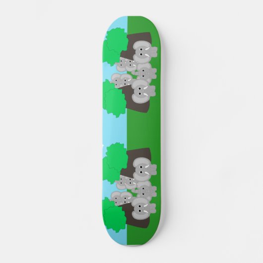 Skateboard Eléphants (Recto)