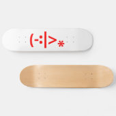 Skateboard Elfe de Noël Emoticon Xmas ASCII Texte Art (Horz)
