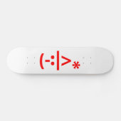 Skateboard Elfe de Noël Emoticon Xmas ASCII Texte Art (Horz)