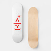 Skateboard Elfe de Noël Emoticon Xmas ASCII Texte Art (Recto)