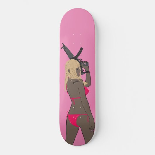 Skateboard Elle a un pistolet 2 ー juste ー ド (Recto)