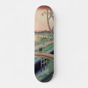Skateboard Embankment de Koume Art japonais Vintage Ukiyo-e