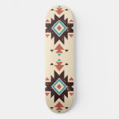 Skateboard Emblème diamant boho (Recto)