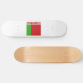 Skateboard Emblème du drapeau de la Biélorussie (Horz)