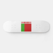 Skateboard Emblème du drapeau de la Biélorussie (Horz)