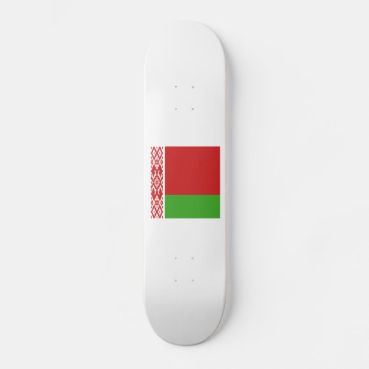 Skateboard Emblème du drapeau de la Biélorussie (Recto)