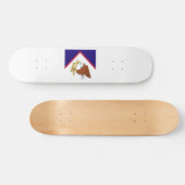 Skateboard Emblème du drapeau des Samoa américaines (Horz)