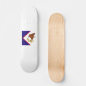 Skateboard Emblème du drapeau des Samoa américaines (Recto)