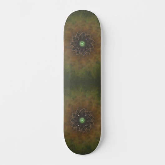 Skateboard Emerald Cosmic Mandala Burst (Recto)