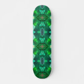 Skateboard Emerald Green Magic Mystical Motif géométrique (Devant)