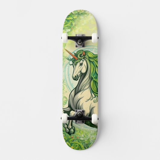 Skateboard Emerald Unicorn (Recto)