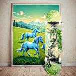 Skateboard Emerald Unicorn<br><div class="desc">Que vous soyez un passionné de skateboard ou quelqu'un qui chérit la magie des licornes,  ce skateboard est un must-have. C'est aussi un cadeau enchanteur pour ceux qui apprécient le mélange d'imagination et d'aventure.</div>