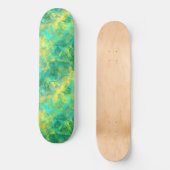 Skateboard Émeraude Vert Crumpled Texture (Recto)