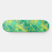 Skateboard Émeraude Vert Crumpled Texture (Horz)