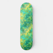 Skateboard Émeraude Vert Crumpled Texture (Recto)