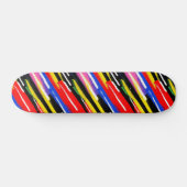 Skateboard Émeute de rayure néon électrique (Horz)