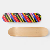 Skateboard Émeute de rayure néon électrique (Horz)