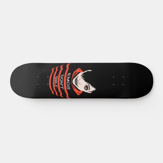 Skateboard Emos ne sourient pas (Horz)