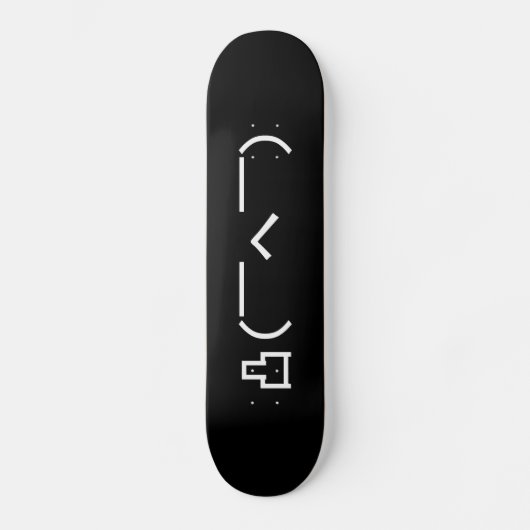 Skateboard Emoticône du doigt moyen en colère Kaomoji japonai (Recto)