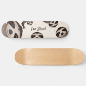 Skateboard Emplacements Trop Lents Que L'Illustration Animale (Horz)