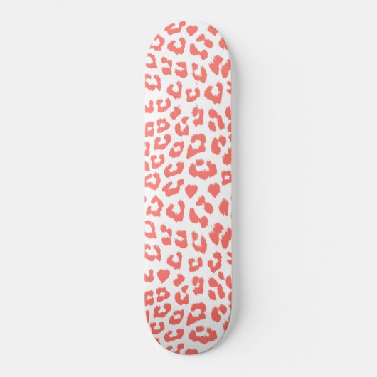Skateboard Empreinte de léopard de corail (Recto)