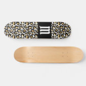 Skateboard Empreinte de léopard personnalisé (Horz)